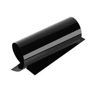 Glossy black PVC sheet